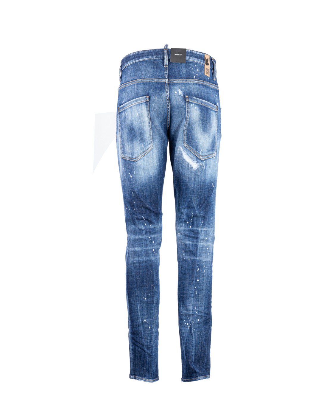shop DSQUARED2  Jeans: Dsquared2 jeans in denim di cotone stretch.
Vestibilità slim.
Lavaggio used.
Modello cinque tasche.
Chiusura con bottoni.
Label logata sulla patta.
Composizione: 93% Cotone 4% Poliestere 3% Elastan.
Fabbricato in Romania.. LB1328 S30872-470 number 5648753